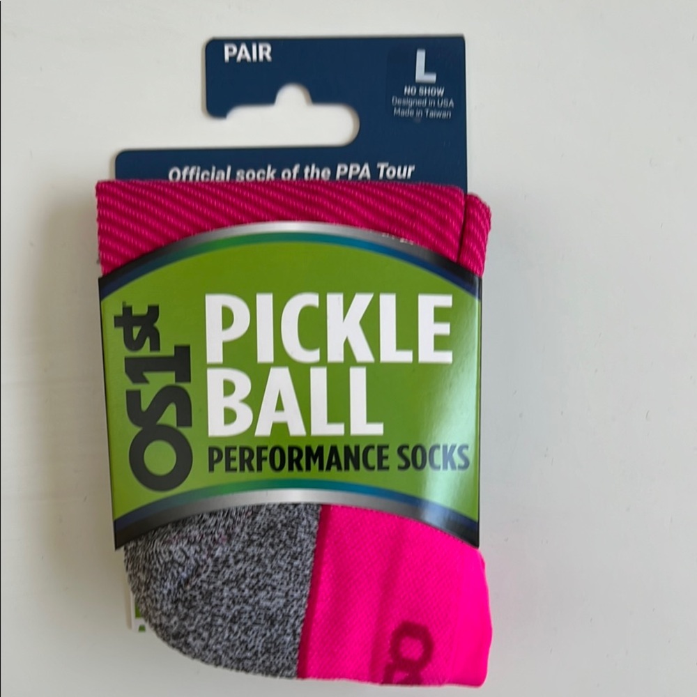 OS1st Pickleball Pink & Gray Performance Socks